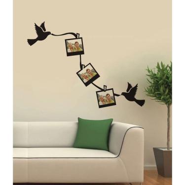 Imagem de Adesivo Decorativo De Parede Com Pássaros Para Fotos