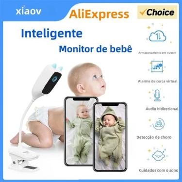 Imagem de Monitor De Bebê WiFi Com Visão Noturna Em Cores 4MP, Câmera Interna Co