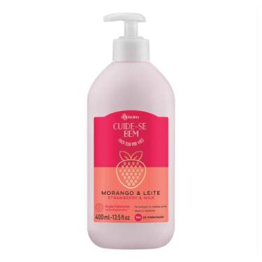 Imagem de Loção Hidratante Desodorante Corporal Cuide-se Bem Morango e Leite, 40