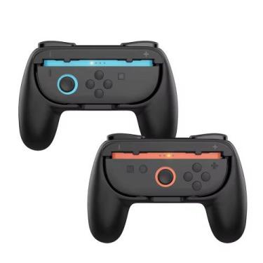 Imagem de Suporte adaptador joycon 2 preta nintendo switch 2 controle grip confo