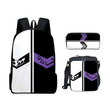 Imagem de Conjunto de mochilas Kamens Riders Anime School, 3 unidades/lote para 