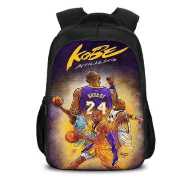 Imagem de Mochila Kobe Bryant 24 Basketball Star para crianças - Yiweisai