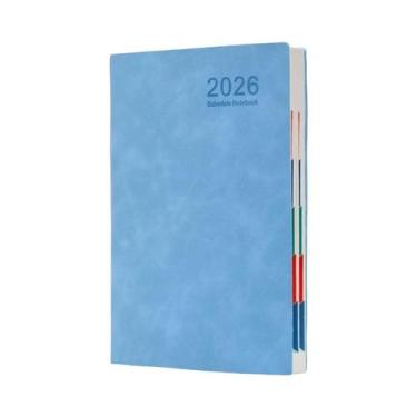 Imagem de Caderno Portátil A5 Em Couro PU, Agenda Diária E Semanal De 365 Dias, 