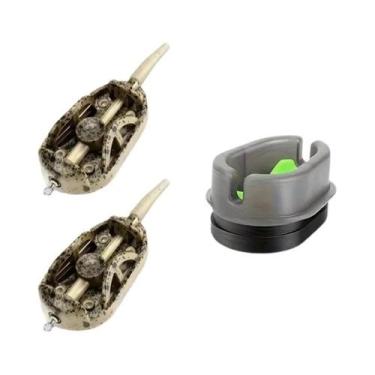 Imagem de Kit alimentador em linha para pesca de carpa YOTO: alimentadores de mé