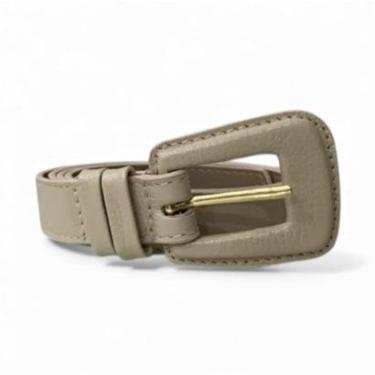 Imagem de Cinto Feminino em Couro Fivela Encapada 027 Caramelo P-Feminino