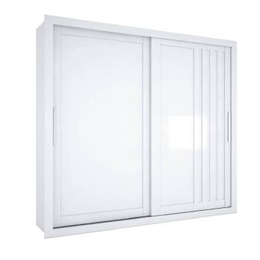 Imagem de Guarda Roupas Casal Ripado 2 Portas de Correr 4 Gavetas Vitta