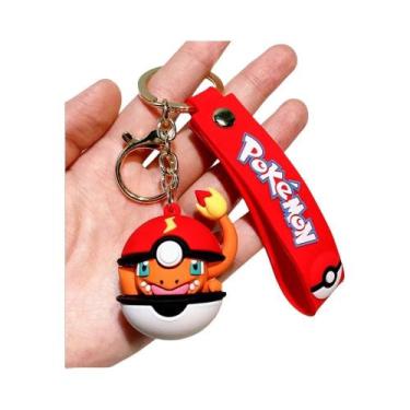 Imagem de Chaveiro De Silicone Pokémon Para Crianças: Pikachu, Charmander, Squir