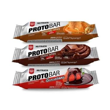Imagem de Barra de Proteína ProtoBar Nutrata - 70g-Unissex