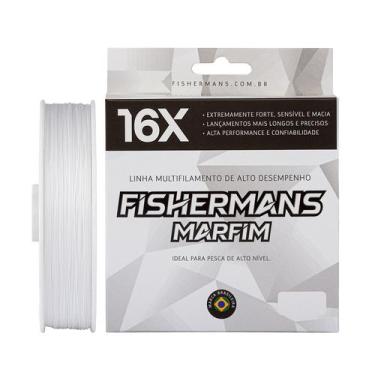 Imagem de Linha de Pesca Fishermans Multifilamento Marfim 16 Fios, Marfim, 600 m