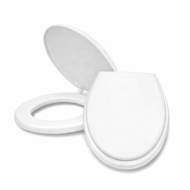 Imagem de Assento de Vaso Sanitário Almofadado Com Tampa Universal Branco - Gené
