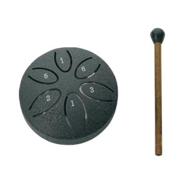 Imagem de Tambor De Língua De Aço De 3 Polegadas Com 6 Tons, Mini Tambor De Perc