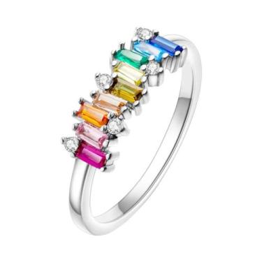 Imagem de Anel Empilhável De Prata 925 Com Flor E Vaga-lume Para Mulheres, Joia 