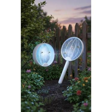 Imagem de Raquete Elétrica LED UV Mata Mosquitos 2 Modos - Congratulations Store