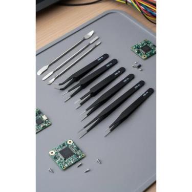 Imagem de Kit Espátula Aço + 6 Pinças Precisão Eletrônica - Congratulations Stor