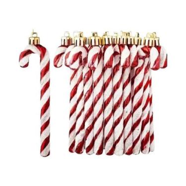 Imagem de Enfeites De Natal Em Acrílico Em Forma De Bengala Doce, Decorações Tor