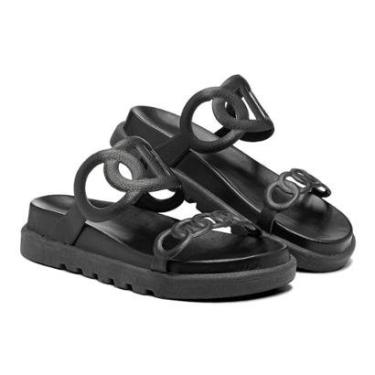 Imagem de Papete Feminina Com Tiras Trançadas Sofisticada e Confortável Solado Antiderrapante-Feminino