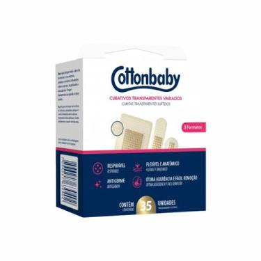 Imagem de Curativo adulto cottonbaby transparente c/35 varia - Cotton Baby