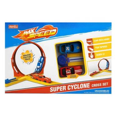 Imagem de Pista de Carrinho Looping Super Cyclone Max Speed 2 Carros Domni