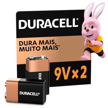 Imagem de Duracell Bateria Alcalina 9V Com 2 Unidades – Ideal para Detectores de Fumaça e Microfones sem Fio