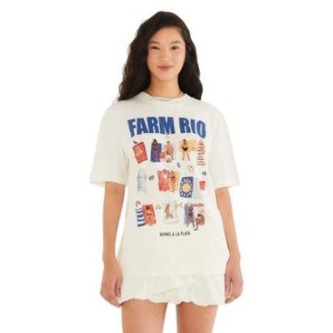 Imagem de T-shirt Farm Rio Media Playa-Feminino