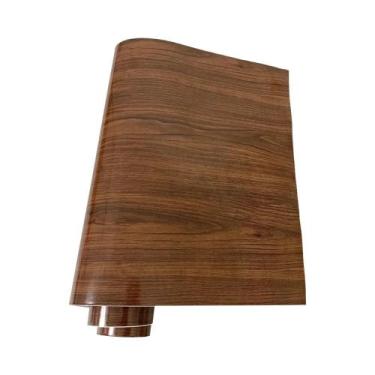 Imagem de Adesivo Vinílico Brilhante Com Textura De Madeira Para Carro, Impermeá