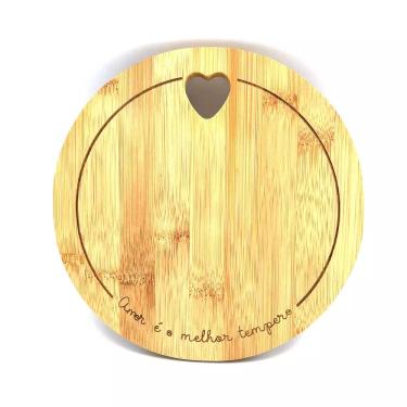 Imagem de Tábua de Queijo Le Coração em Bambu