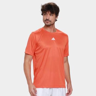 Imagem de Camiseta Adidas Treino Básica Masculina, Laranja escuro, G