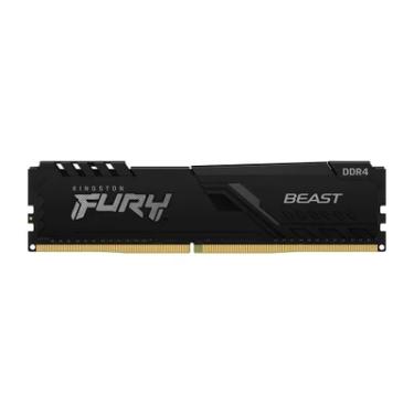 Imagem de Memória Kingston Fury Beast 8GB, 3200MHz, DDR4, CL16, Preto - KF432C16BB/8