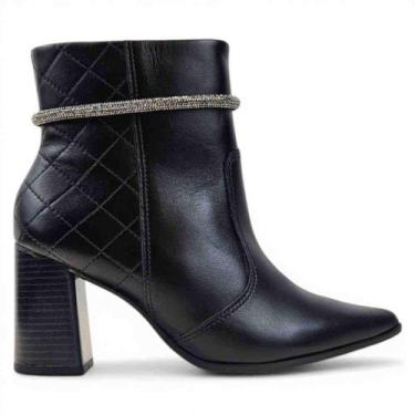 Imagem de Bota ramarim salto alto ref:2468102 feminino, 37, Preto