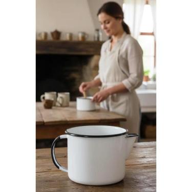 Imagem de Caneca Esmaltada Branca 1L Com Bico: Café Perfeito! - Congratulations 