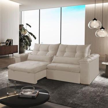 Imagem de Sofá Retrátil e Reclinável Exclusive 250cm Braço 25cm Meu Sofá Online,
