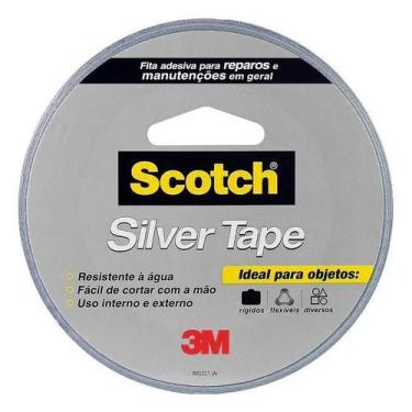 Imagem de Fita Adesiva Scotch Silver Tape 4.5cm x 25m Cinza Alta Resis - Congrat