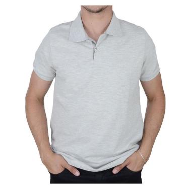Imagem de Camisa Polo Masculina Ogochi MC Essencial Slim Cinza - 0001-Masculino
