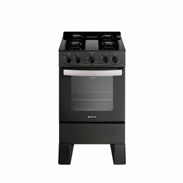 Imagem de Fogão de Piso 4 Bocas Gás Atlas Tropical Glass Mesa Vidro Temperado Acendimento Automático Preto Bivolt