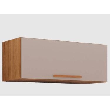 Imagem de Armário Aéreo New Valencia Geladeira 1 Porta Salleto Cor Cinamomo Off 