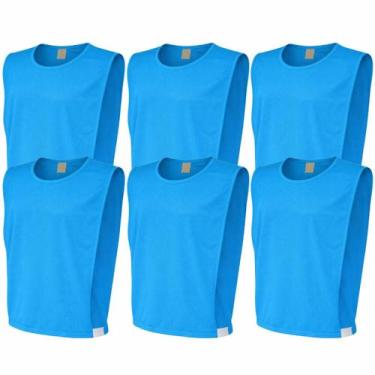 Imagem de Kit colete 6 pças liso treino e atividades esportivas trb adulto - TRB