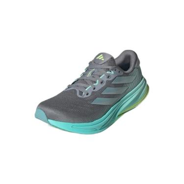 Imagem de Tênis Feminino Adidas Supernova Rise 2 Running Cinza e Verde-Feminino