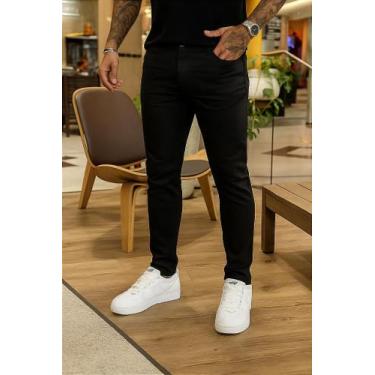 Imagem de Calça Jeans Skinny Básica Preta para Mulheres - Rota 77, 38