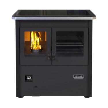 Imagem de Fogao a Pellets Venax n 1 Le Corbusier Preto, 110V