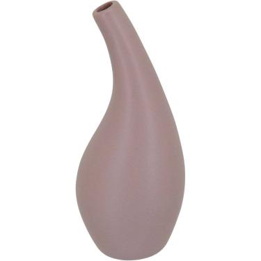 Imagem de VASO DECORATIVO ENFEITE PLANTA CERÂMICA 23x10x10cm BEGE
