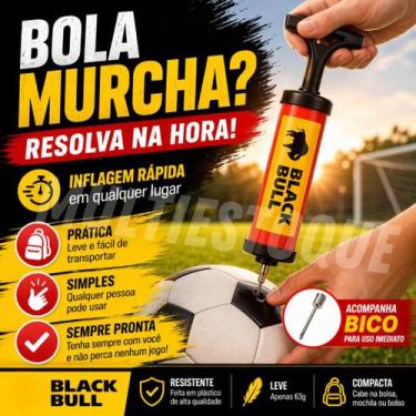 Imagem de Bomba de Ar Manual com Bico - Amarela - FRATELLI