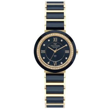 Imagem de Relógio Technos Feminino Cerâmica Dourado - 2036MRP/1A