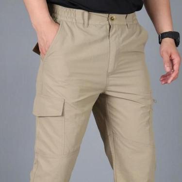 Imagem de Calças Cargo Táticas Impermeáveis Masculinas Com Múltiplos Bolsos, Res