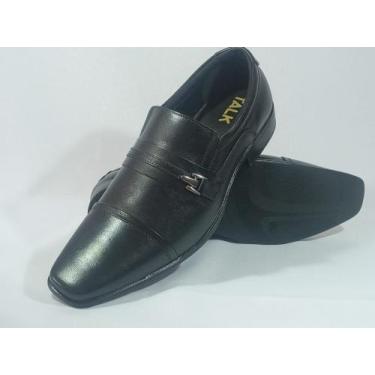 Imagem de Sapato Couro Masculino Social  Talk Flex 6401, Preto, 42