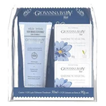 Imagem de Kit Loção 50g + 2 Sabonetes 90g Blue- Giovanna Baby
