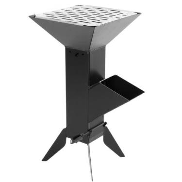 Imagem de Fogão Foguete Churrasqueira Portátil Rocket Stove - Camping - Maxx Dia