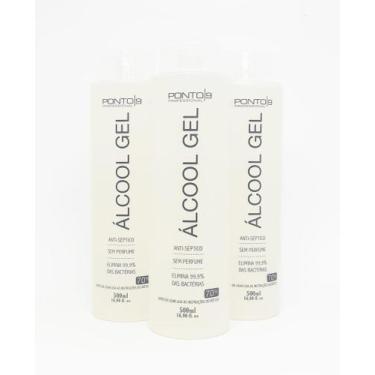 Imagem de Álcool gel antisseptico 70% 500ml ponto 9