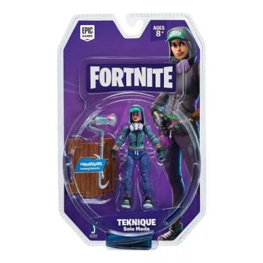 Imagem de Boneco Fortnite Teknique Solo Mode com Acessórios - Jazwares