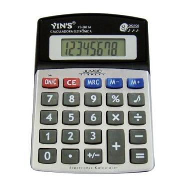 Imagem de Calculadora de mesa 8 dig bateria 13,5 x 9cm - YINS