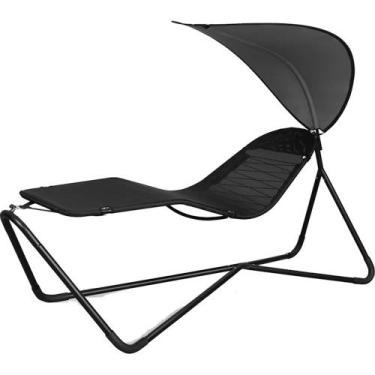 Imagem de MOR - Cadeira Lounge com para-sol Saint-Martin